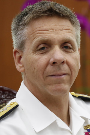 米インド太平洋軍のデービッドソン司令官=2018年6月、ソウル(EPA時事)