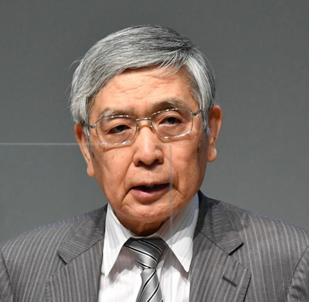 日銀の黒田東彦総裁(6月)