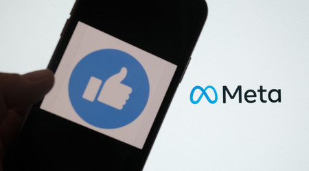 米フェイスブックの新社名「メタ」のロゴと、「いいね！」マーク（ＡＦＰ時事）