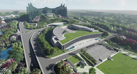 インドネシアの新首都に作られる大統領宮殿とオフィスのデザイン（制作者ニョマン氏のインスタグラムより・時事）