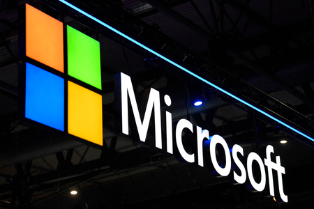 米マイクロソフト(MS)のロゴマーク(AFP時事)