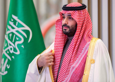 サウジアラビアのムハンマド皇太子＝２０２２年１２月、リヤド（ＡＦＰ時事）