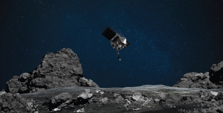 小惑星「ベンヌ」に近づく無人探査機「オシリス・レックス」のイメージ図＝米航空宇宙局（ＮＡＳＡ）提供（ＥＰＡ時事）