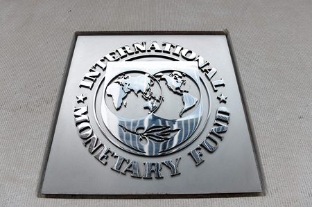 国際通貨基金（ＩＭＦ）のロゴマーク（ＡＦＰ時事）