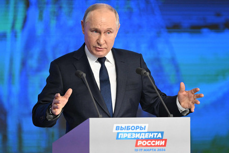 ロシアのプーチン大統領＝１月３１日、モスクワ（ＡＦＰ時事）