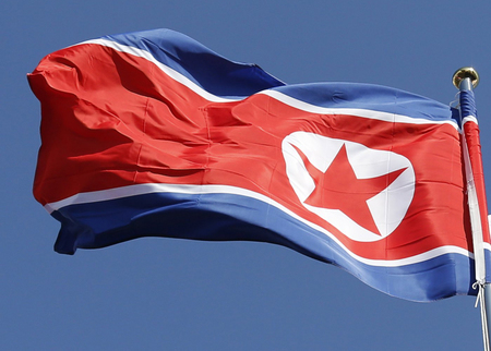 北朝鮮国旗（ＥＰＡ時事）