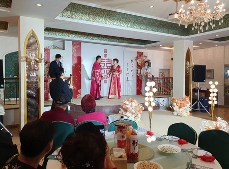 中国の伝統的な結婚式（資料写真）