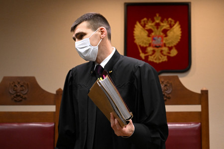 ロシアで「国際ＬＧＢＴ運動」を過激派と認定した最高裁判事＝２０２３年１１月、モスクワ（ＡＦＰ時事）