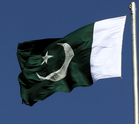 パキスタン国旗（ＥＰＡ時事）