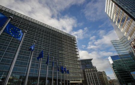 ベルギーのブリュッセルにある欧州連合（ＥＵ）欧州委員会の本部ビル（ＥＰＡ時事）