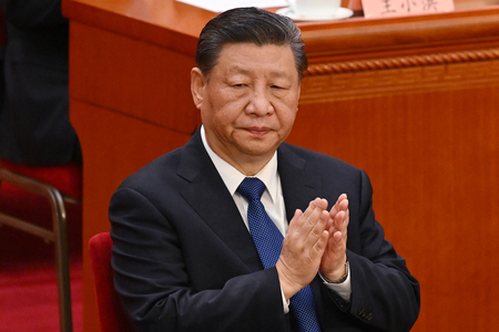 中国の習近平国家主席＝１０日、北京（ＡＦＰ時事）