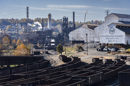 米鉄鋼大手ＵＳスチールの製鉄所＝２０２２年、東部ペンシルベニア州（ＡＦＰ時事）