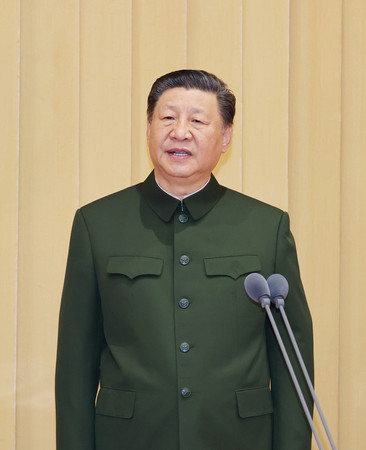 中国の習近平国家主席＝１９日、北京（ＥＰＡ時事）