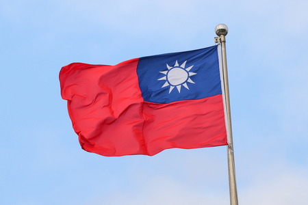 台湾の旗（ＥＰＡ時事）