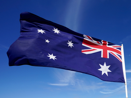 オーストラリア国旗（ＥＰＡ時事）