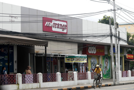 流通大手イオンがミャンマーで展開するスーパーマーケット＝２日、ヤンゴン（ＥＰＡ時事）