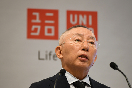 ファーストリテイリングの柳井正会長兼社長(AFP時事)