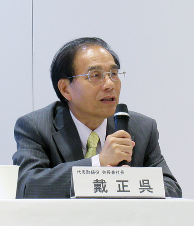 シャープ元会長の戴正呉氏＝２０１９年６月、東京都港区