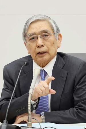 黒田東彦氏（２０２３年４月撮影）