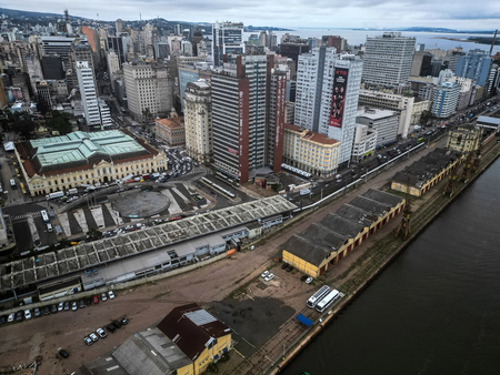 ブラジル南部ポルトアレグレの街並み(資料写真、AFP時事)