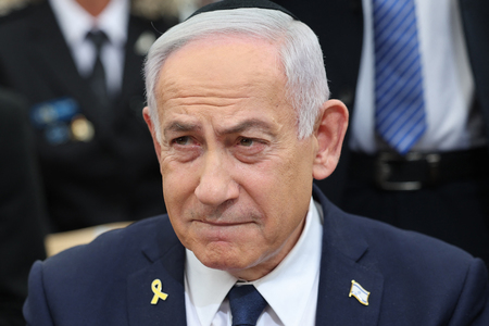 イスラエルのネタニヤフ首相=4月29日、エルサレム(AFP時事)
