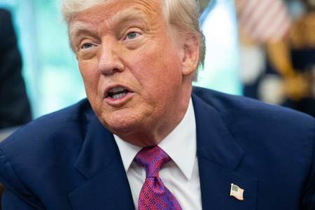 トランプ米大統領=9日、ワシントン(AFP時事)