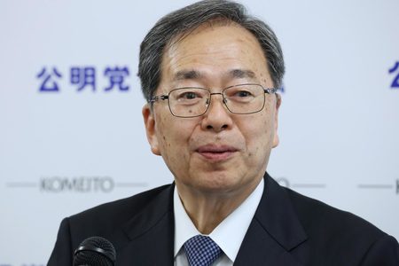 記者会見する公明党の斉藤鉄夫代表=5月16日、国会内