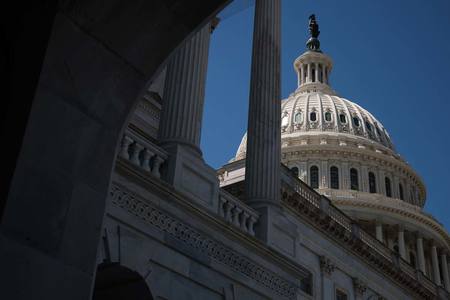 米連邦議会議事堂=ワシントン、4月28日(AFP時事)