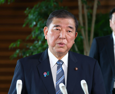 石破茂首相=21日、首相官邸