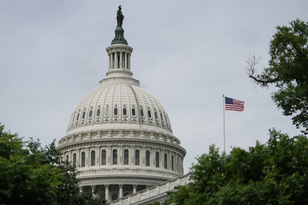 米連邦議会議事堂=7日、ワシントン(AFP時事)