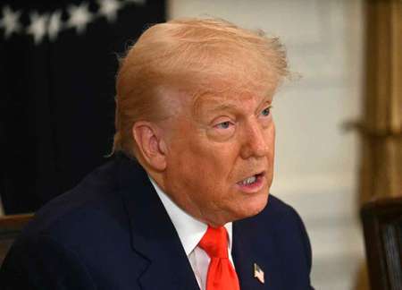トランプ米大統領=22日、ワシントン(AFP時事)