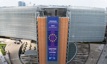 欧州連合(EU)欧州委員会本部=ベルギー・ブリュッセル(EPA時事)