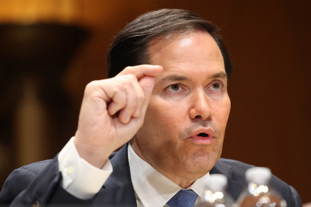 ルビオ米国務長官=20日、ワシントン(AFP時事)