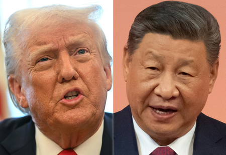 トランプ米大統領(写真左)と中国の習近平国家主席(AFP時事)