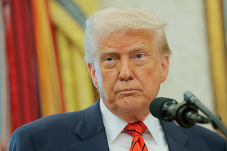 トランプ米大統領=5月6日、ワシントン(AFP時事)