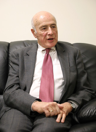 米国の国際政治学者ジョセフ・ナイ氏=2019年12月、ワシントン