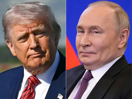 トランプ米大統領（写真左）とロシアのプーチン大統領（ＡＦＰ時事）