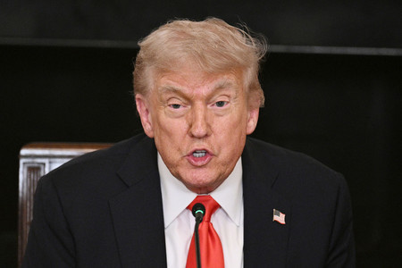 トランプ米大統領=5日、ワシントン(AFP時事)