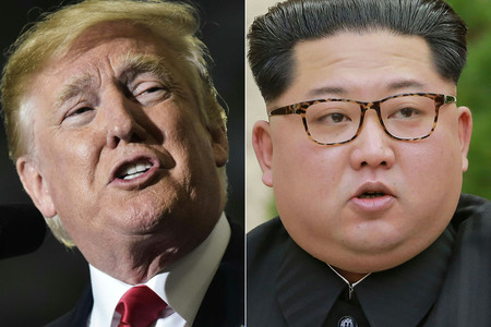 トランプ米大統領(左)と北朝鮮の金正恩朝鮮労働党総書記(AFP時事)