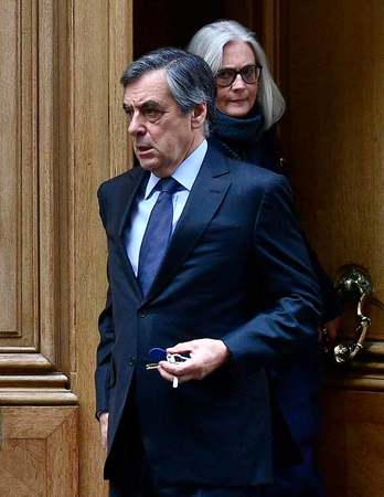 フランスのフィヨン元首相=2020年2月24日、パリ(AFP時事)