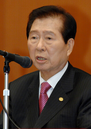 韓国の金大中元大統領＝２００７年１０月、京都市