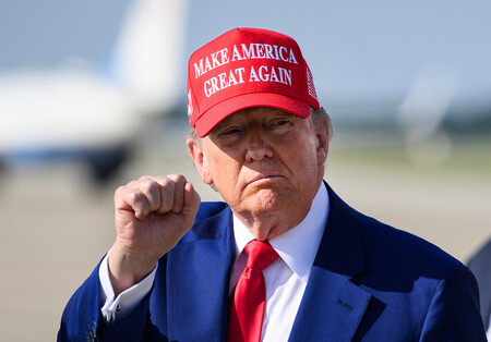 トランプ米大統領=21日、東部メリーランド州(AFP時事)