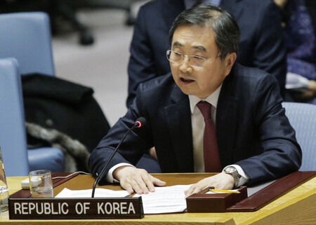 韓国の趙顕前国連大使=2017年12月、ニューヨーク(AFP時事)