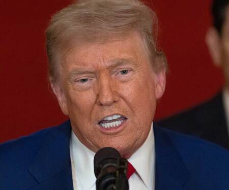 トランプ米大統領=21日、ワシントン(EPA時事)