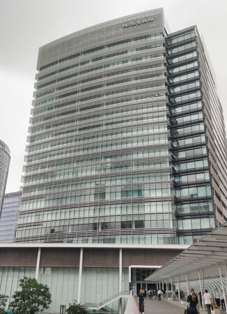 株主総会が開かれた日産自動車本社=24日午前、横浜市西区