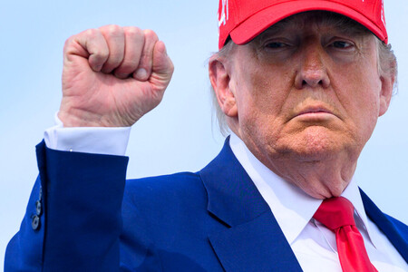 トランプ米大統領=21日、ニュージャージー州モリスタウン(AFP時事)