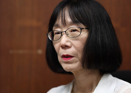 国際刑事裁判所(ICC)の赤根智子所長=2023年7月、東京都港区