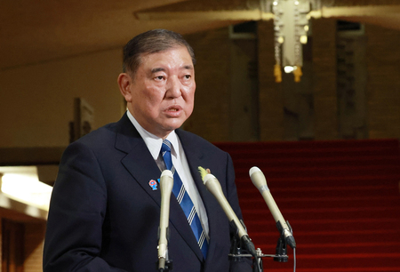石破茂首相=3日、首相公邸