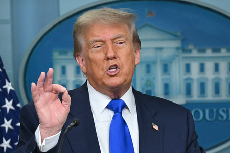 トランプ米大統領＝６月２７日、ワシントン（ＡＦＰ時事）