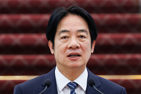 台湾の頼清徳総統=5月20日、台北(AFP時事)